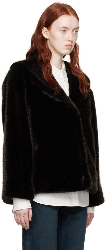 商品ANINE BING|Black Hilary Faux-Fur Jacket,价格¥2510,第2张图片详细描述