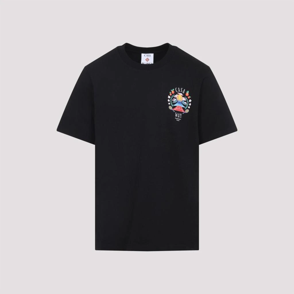 商品Casablanca|Graphic Emblem T-Shirt In Soft Organic Cotton,价格¥3252,第2张图片详细描述