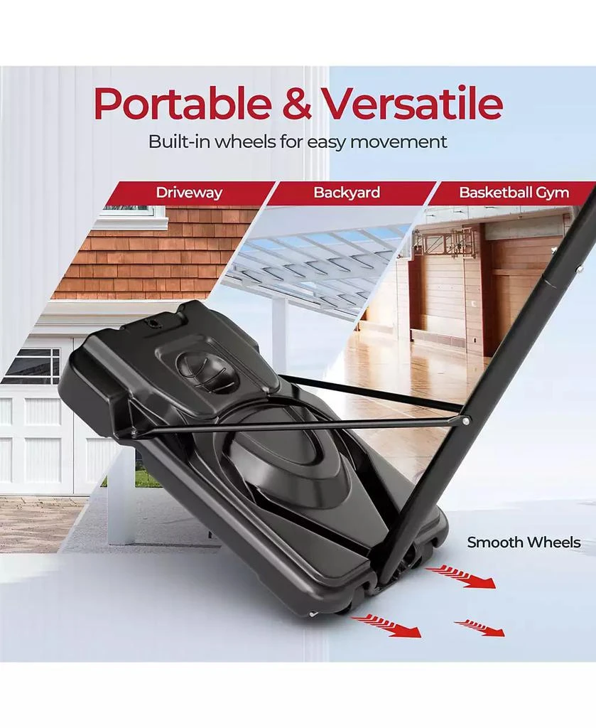 Portable Basketball Hoop 7.5-10FT Adjustable Basketball Goal System 商品