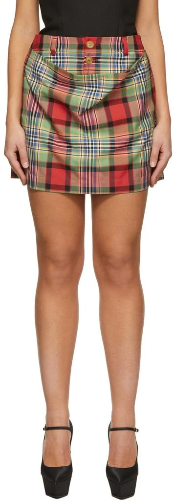 商品Vivienne Westwood|Multicolor Alien Mini Skirt,价格¥2373,第1张图片