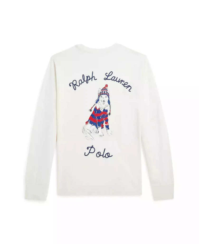 商品Ralph Lauren|Big Boys Dog-Print Cotton Long Sleeve Tee,价格¥277,第2张图片详细描述