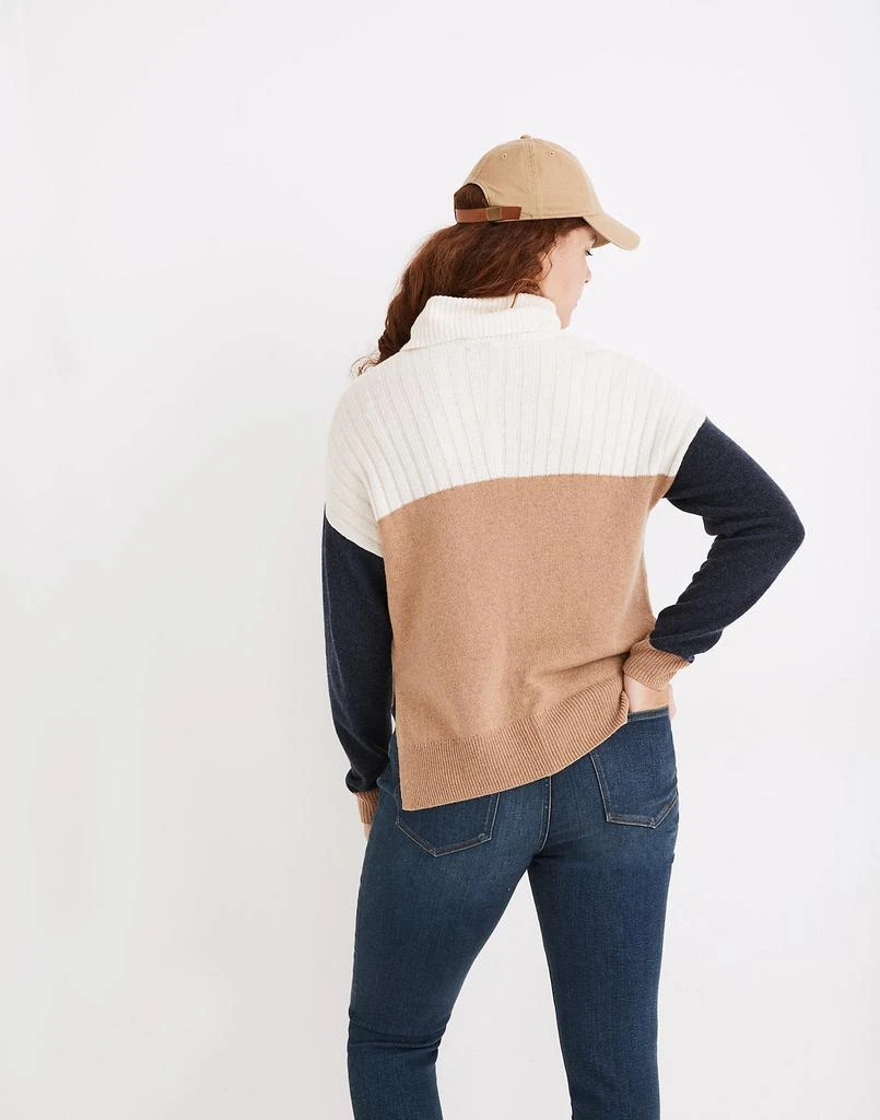 商品Madewell|Hickory Turtleneck Sweater in Colorblock,价格¥315,第3张图片详细描述