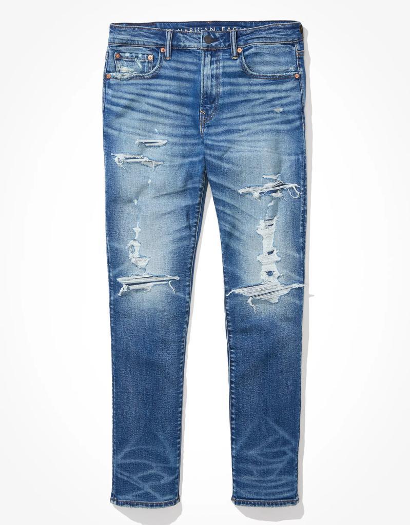 商品AE|AE AirFlex+ Patched Slim Straight Jean,价格¥213,第6张图片详细描述