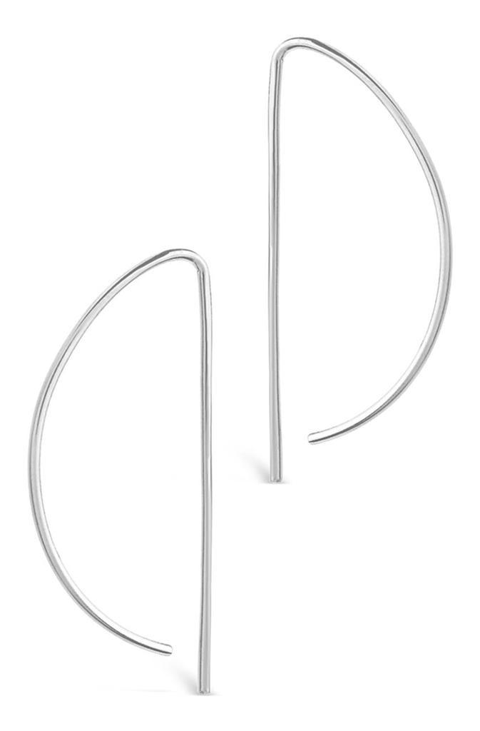 商品Sterling Forever|Half Moon Threader Earrings,价格¥425,第3张图片详细描述