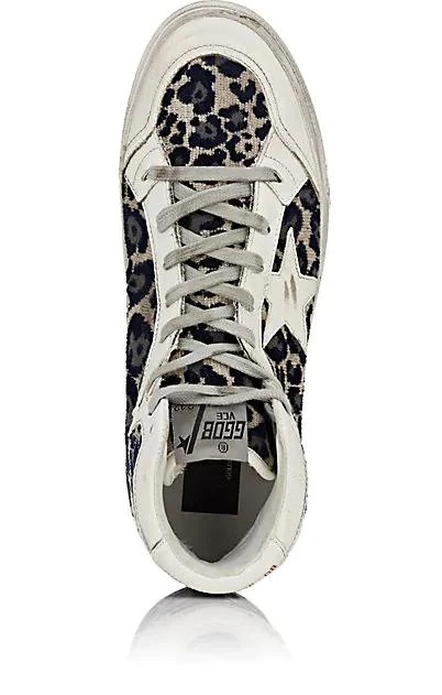 商品Golden Goose|Women's 2.12 Chenille & Leather Sneakers,价格¥2893,第4张图片详细描述