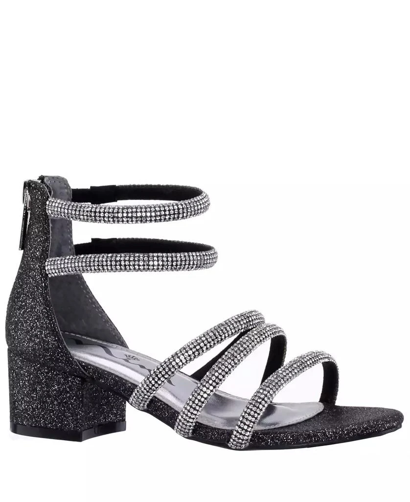 商品Nina|Little Girls Sparklar Rhinestone Embellished Dress Sandal,价格¥447,第1张图片