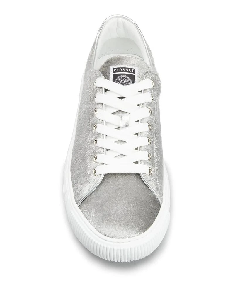 商品Versace|Men's La Greca Calf Hair Low-Top Sneakers,价格¥1788,第5张图片详细描述
