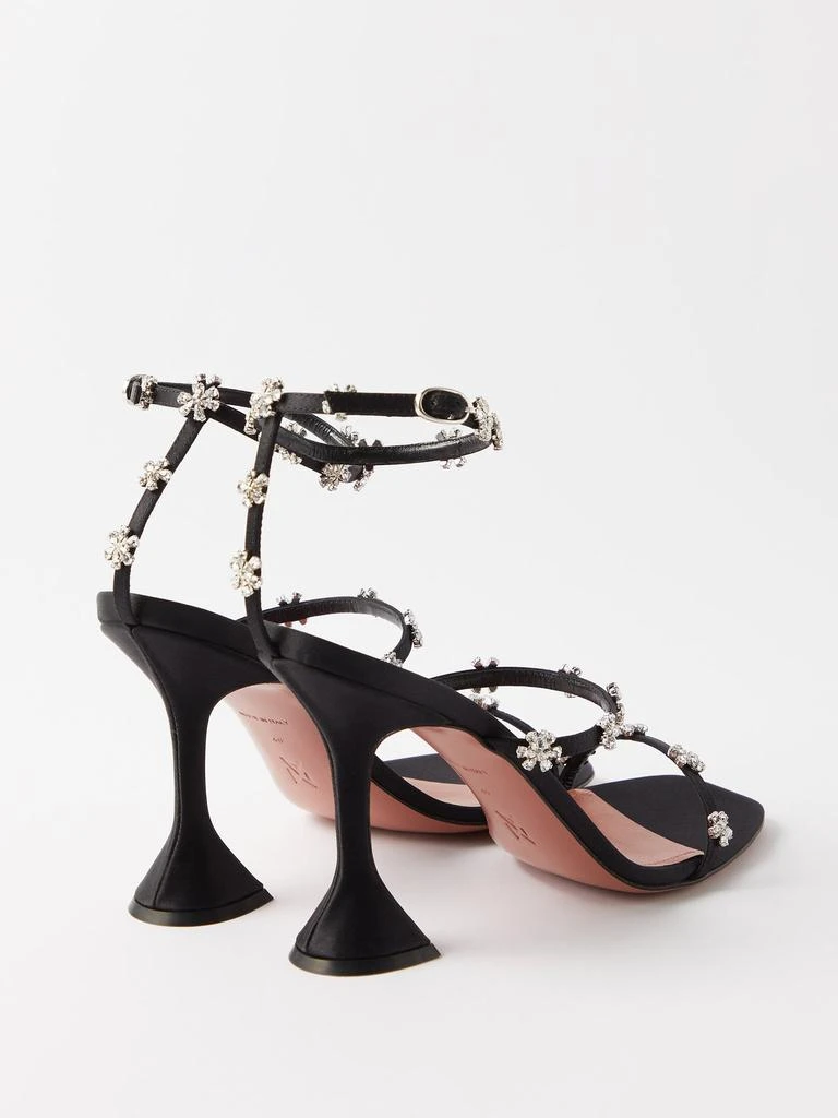 商品Amina Muaddi|Lily 95 crystal-embellished satin sandals,价格¥16174,第4张图片详细描述