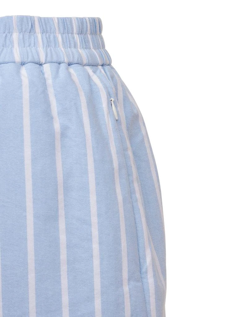 商品Alexander Wang|Logo Cotton Poplin Padded Shorts W/logo,价格¥782,第4张图片详细描述