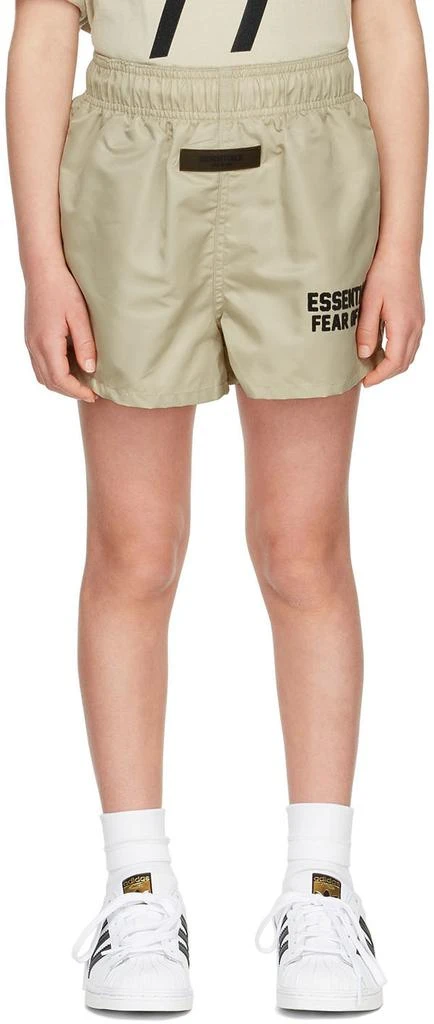 商品Essentials|Kids Beige Running Shorts,价格¥254,第2张图片详细描述