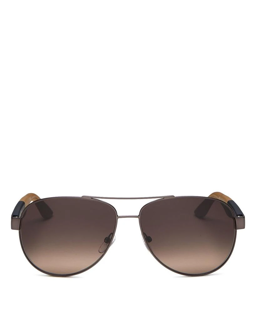 商品Salvatore Ferragamo|Salvatore  Brow Bar Aviator Sunglasses, 62mm,价格¥2384,第1张图片