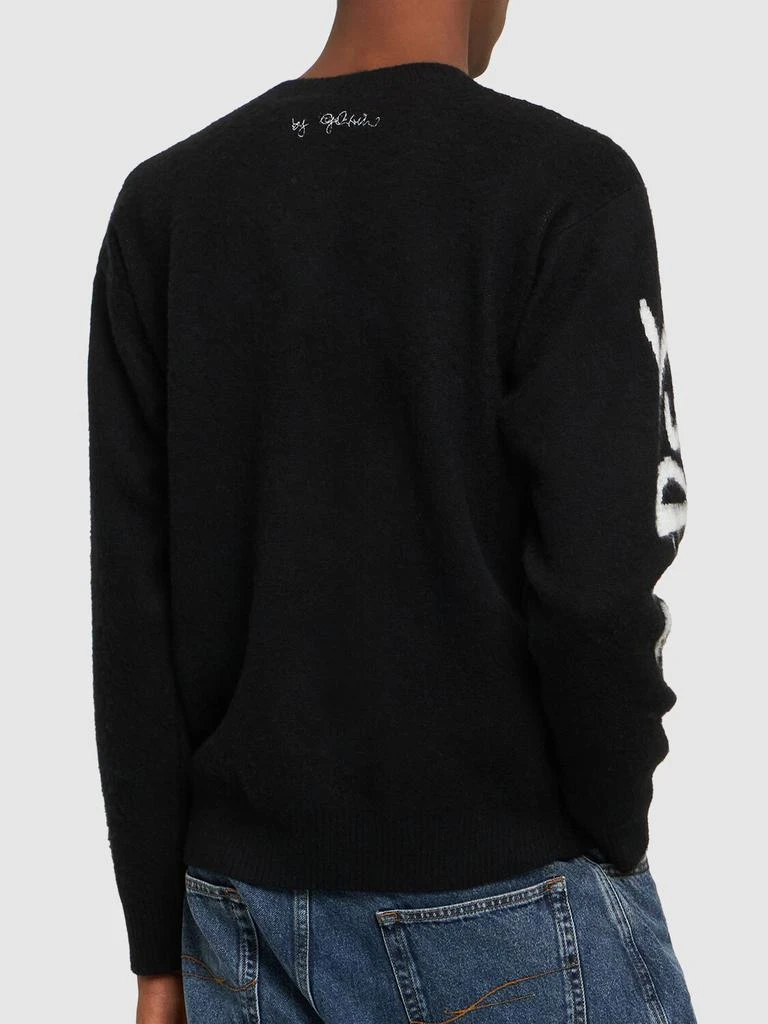 商品GCDS|Brushed Logo Virgin Wool Knit Sweater,价格¥1972,第2张图片详细描述