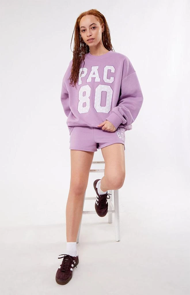 商品PacSun|Pac 1980 Eyelet Crew Neck Sweatshirt,价格¥165,第3张图片详细描述