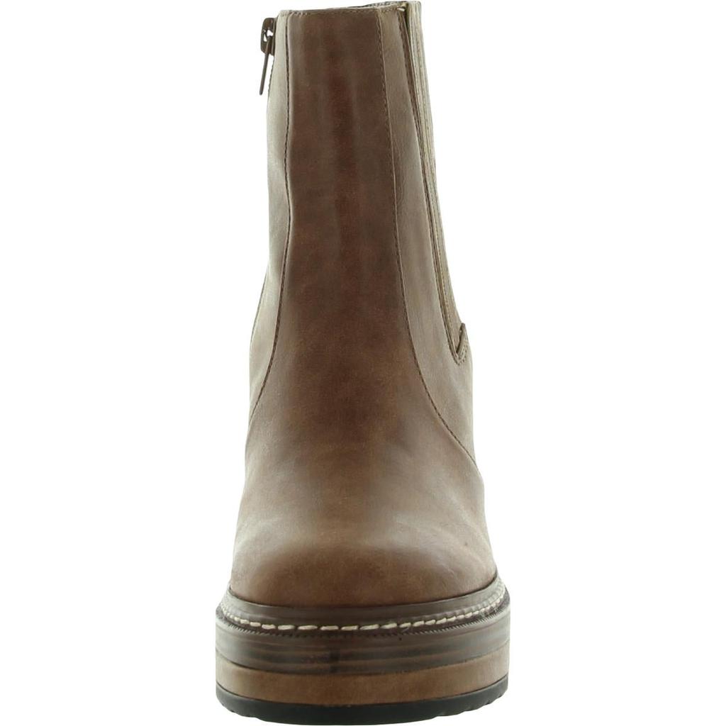 Steve Madden Womens Sarcastic Faux Leather Platform Ankle Boots商品第6张图片规格展示