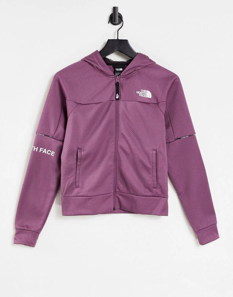 商品The North Face|The North Face Training Mountain Athletic full zip hoodie in purple,价格¥406,第1张图片