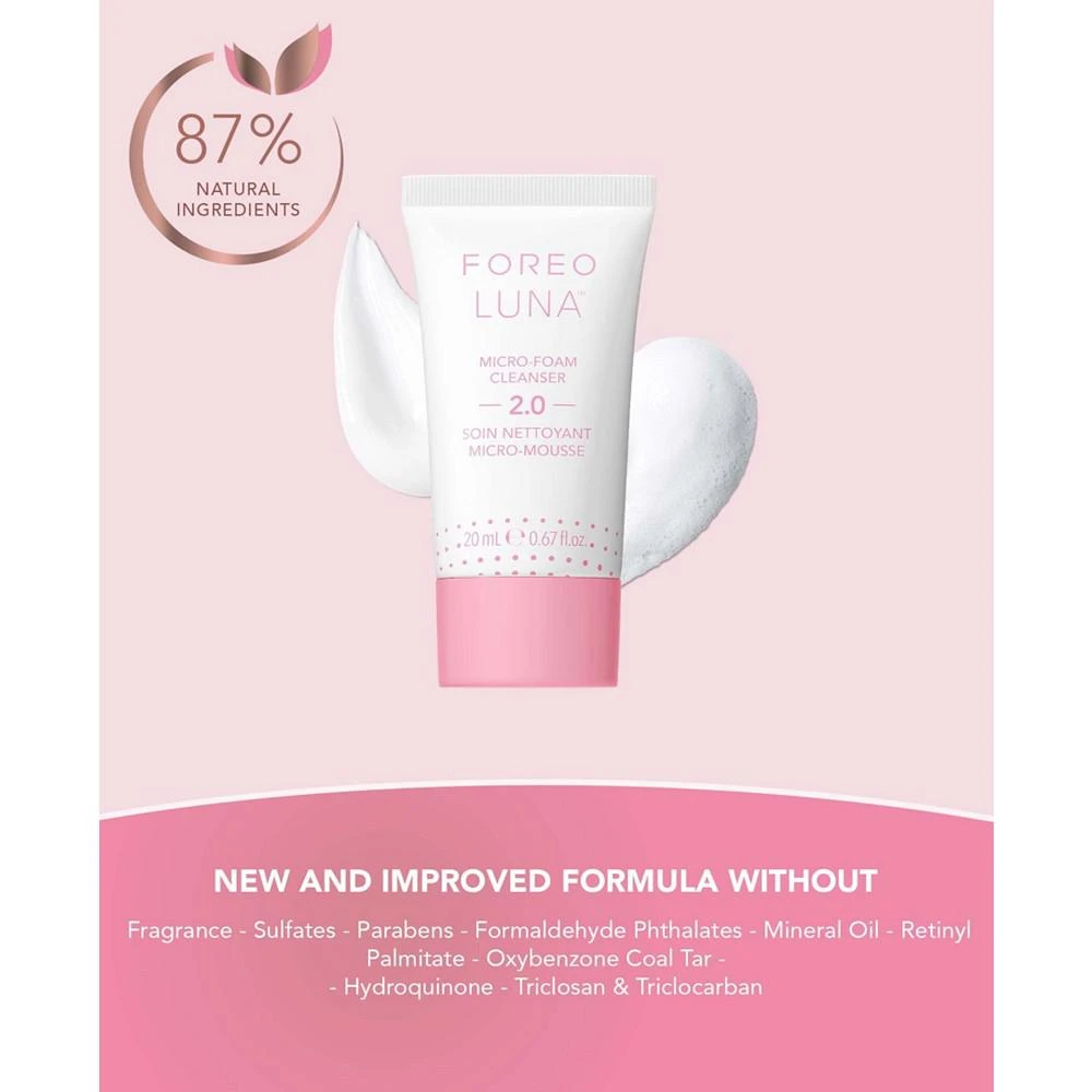 商品Foreo|LUNA Micro-Foam Cleanser 2.0, 20 ml,价格¥49,第5张图片详细描述