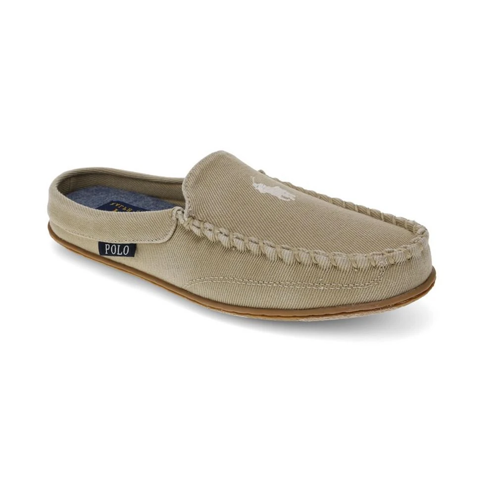 商品Ralph Lauren|Women's Collins Washed Twill Fabric Moccasin Mule Slippers,价格¥591,第1张图片