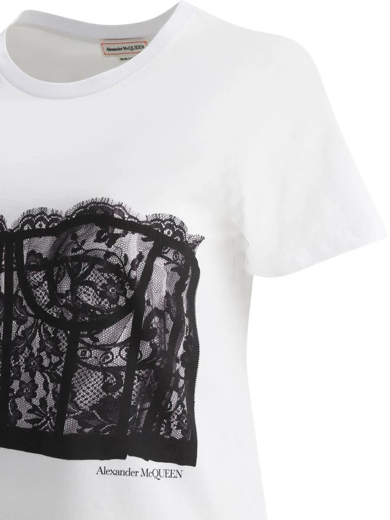 Alexander McQueen Lace Corset Printed T-Shirt 商品