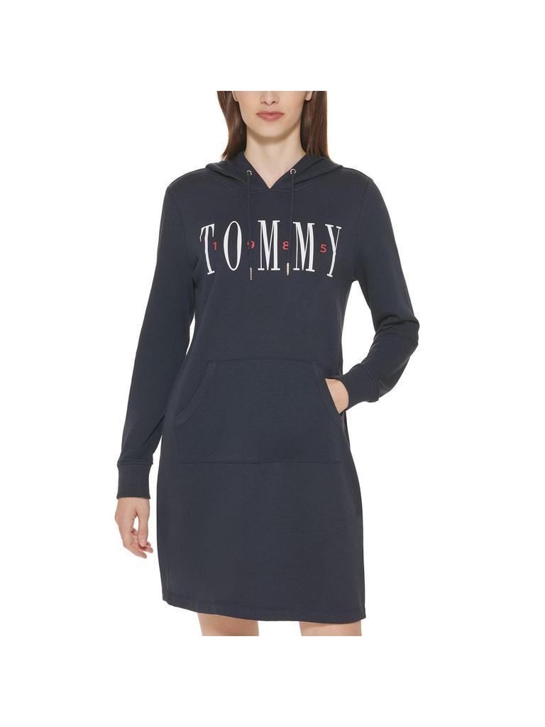 商品Tommy Hilfiger|Womens Hooded Sweatshirt Sweatshirt Dress,价格¥257,第1张图片