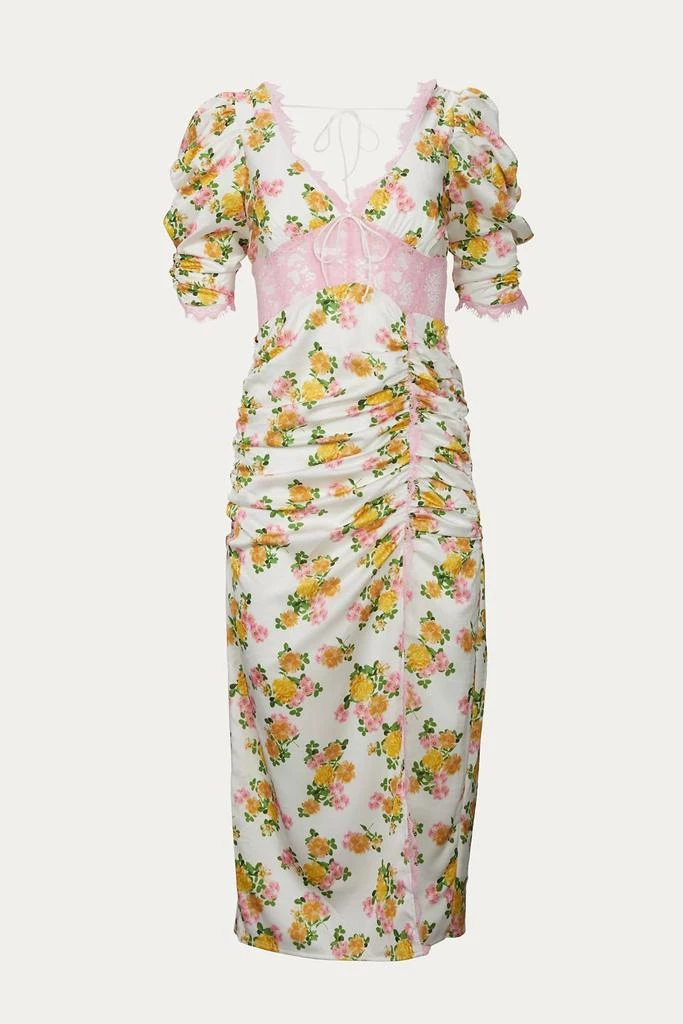 商品For Love & Lemons|Emma Midi Dress In White,价格¥1141,第2张图片详细描述