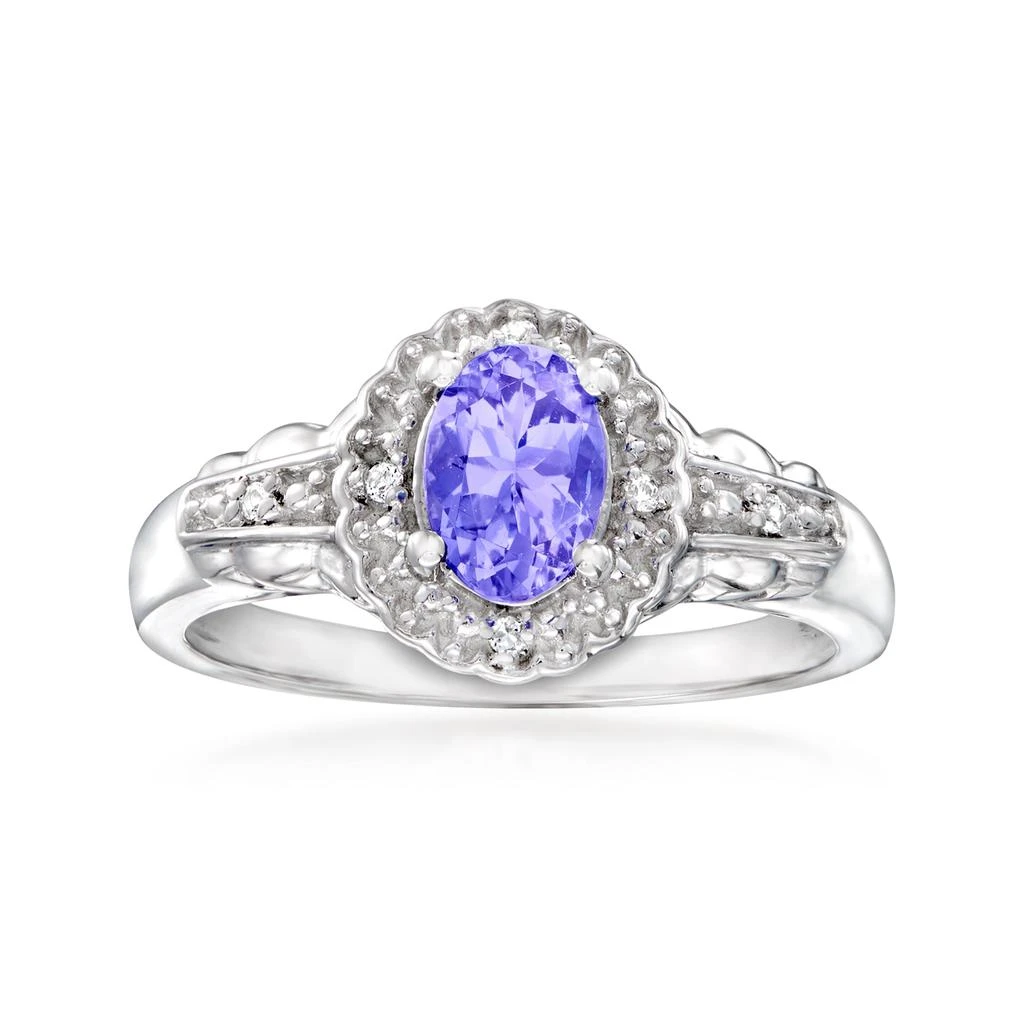 商品Ross-Simons|Ross-Simons Tanzanite and . White Topaz Jewelry Set: Necklace, Earrings and Ring in Sterling Silver,价格¥1020,第5张图片详细描�述