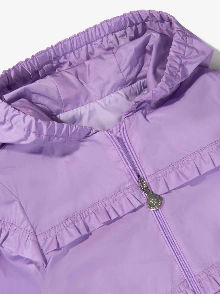 商品Moncler|Moncler Lilac Baby Girls Ruffle Trim Hooded Hiti Jacket,价格¥1080,第2张图片详细描述