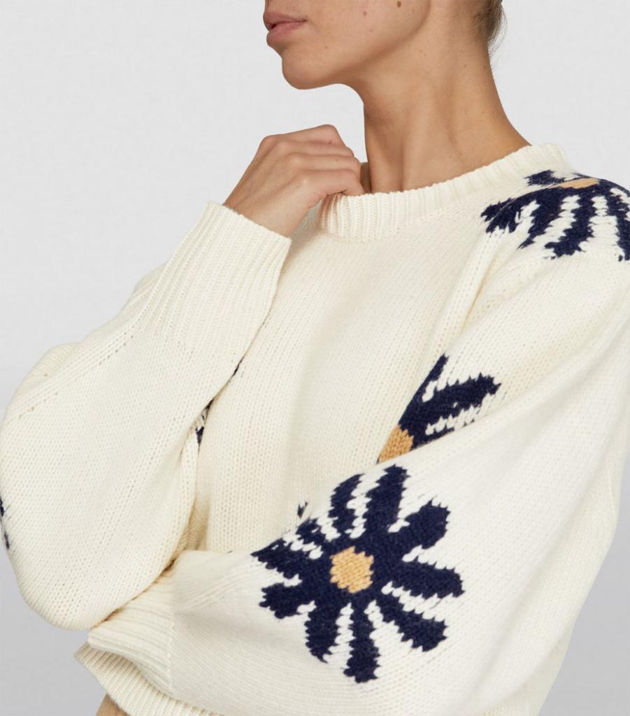 Floral Knit Sweater商品第6张图片规格展示