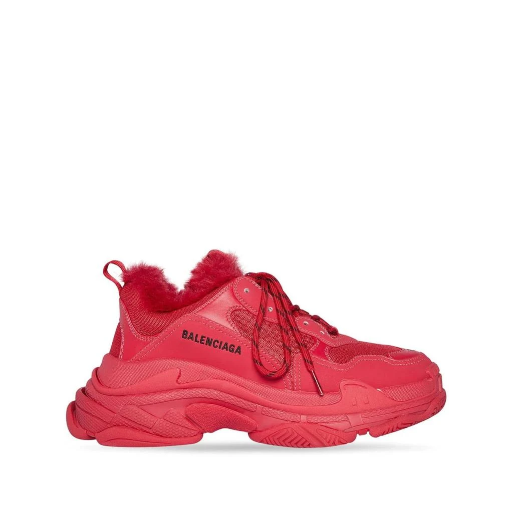 商品Balenciaga|Balenciaga Triple S Fur Sneakers,价格¥2456,第1张图片