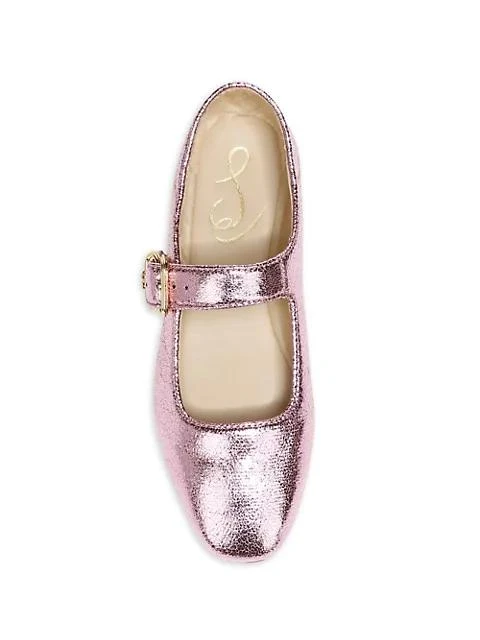 商品Sam Edelman|Little Girl's & Girl's Metallic Mary Janes,价格¥226,第4张图片详细描述