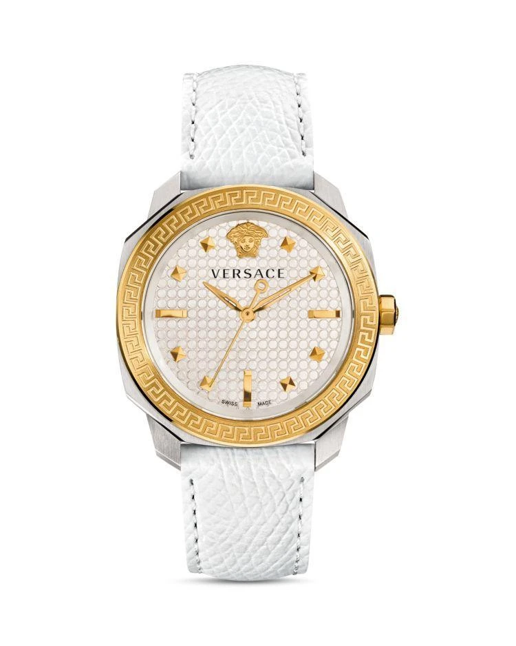 商品Versace|Versace Dylos Watch with Leather Strap, 35mm,价格¥9692,第1张图片