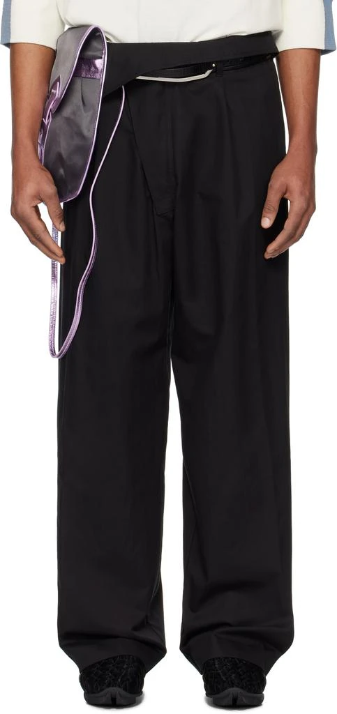 商品Kiko Kostadinov|Black Navin Wide Leg Trousers,价格¥4981,第1张图片