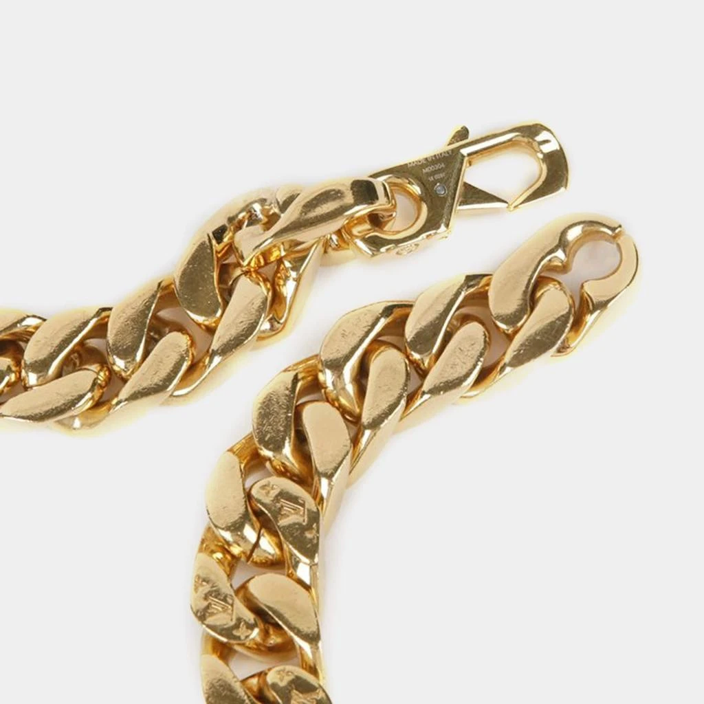 商品[二手商品] Louis Vuitton|Louis Vuitton Gold LV Chain Link Necklace,价格¥8924,第3张图片详细描述