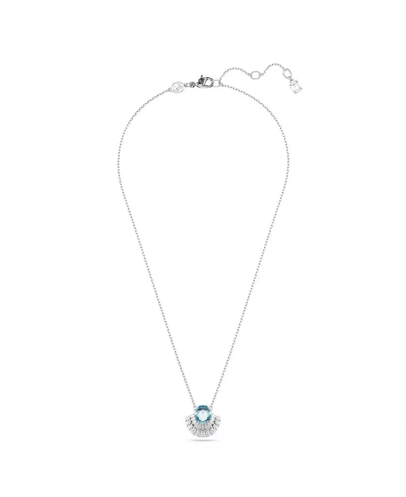 商品Swarovski|Shell, Blue, Rhodium Plated Idyllia Pendant Necklace,价格¥1341,第3张图片详细描述