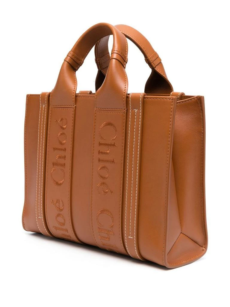 商品Chloé|CHLOÃ - Woody Leather Tote Bag,价格¥10187,第2张图片详细描述