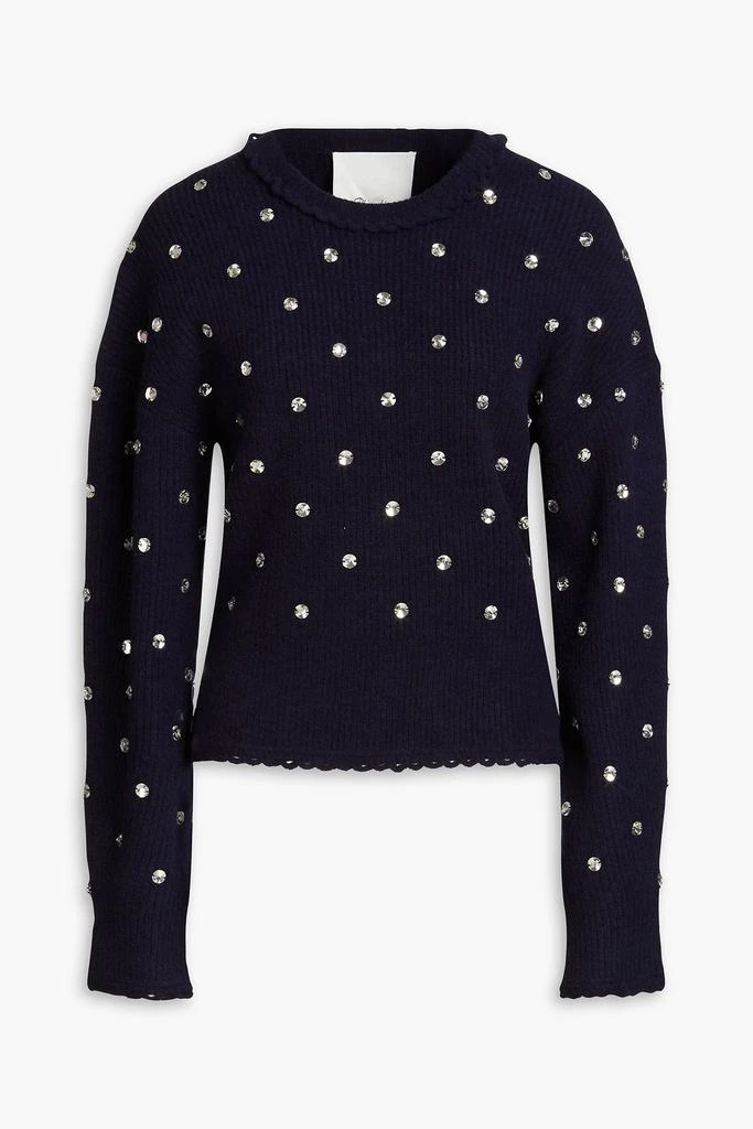 商品3.1 Phillip Lim|Crystal-embellished ribbed-knit sweater,价格¥2347,第1张图片