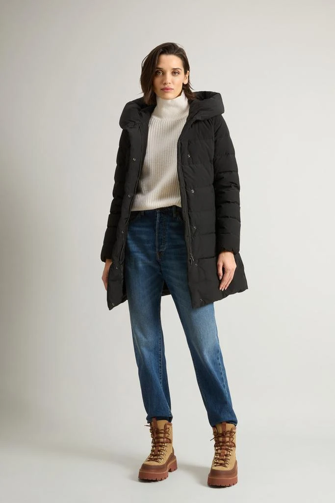 商品Woolrich|Puffy Prescott Parka in Urban Touch - Women - Black,价格¥4190,第2张图片详细描述