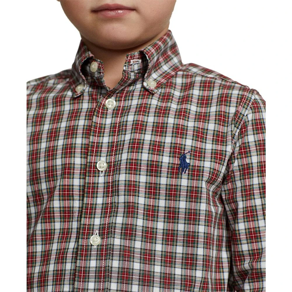 Toddler and Little Boys Plaid Cotton Poplin Shirt 商品