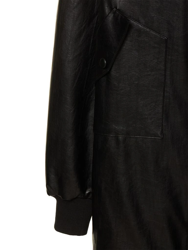 商品The Frankie Shop|Jesse Faux Leather Long Jacket,价格¥2617,第4张图片详细描述