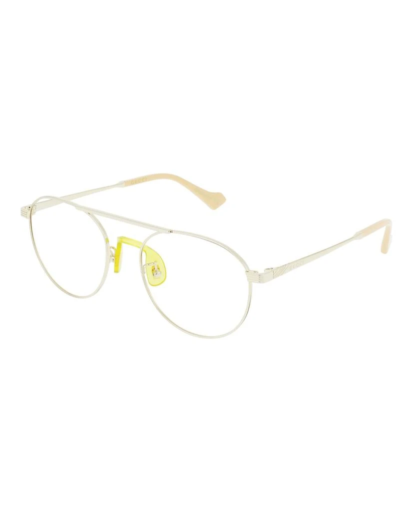 商品Gucci|Round-Frame Metal Optical Frames,价格¥1217,第2张图片详细描述