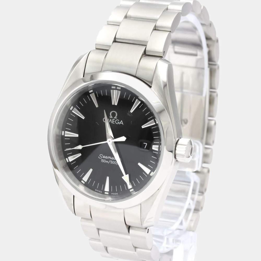 Omega Black Stainless Steel Seamaster Aqua Terra 2518.50 Automatic Men's Wristwatch 36 mm商品第1张图片规格展示