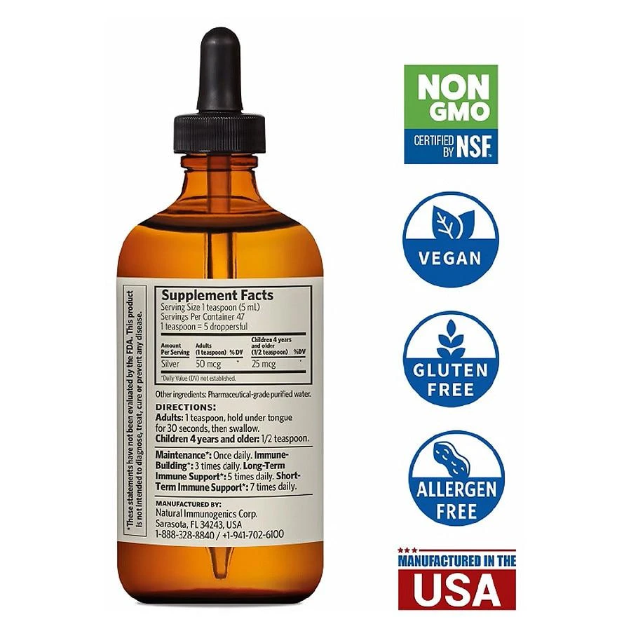 商品Sovereign Silver|Active Silver Hydrosol Immune Support,价格¥245,第2张图片详细描述