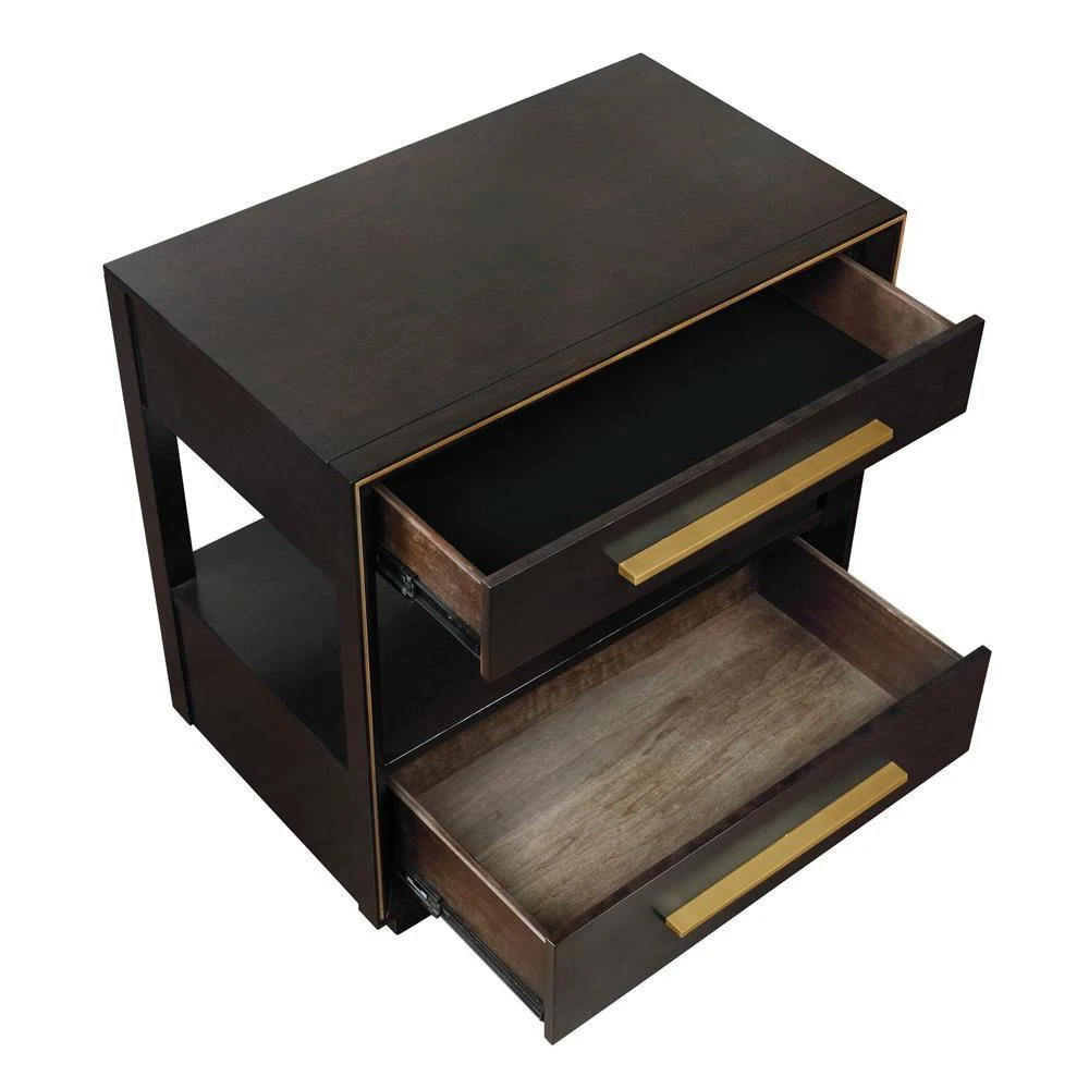 商品Coaster Co. of America|Durango 2-drawer Nightstand Smoked Peppercorn,价格¥3411,第5张图片详细描述