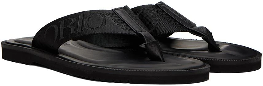 商品Emporio Armani|Black Logo Tape Sandals,价格¥2205,第4张图片详细描述