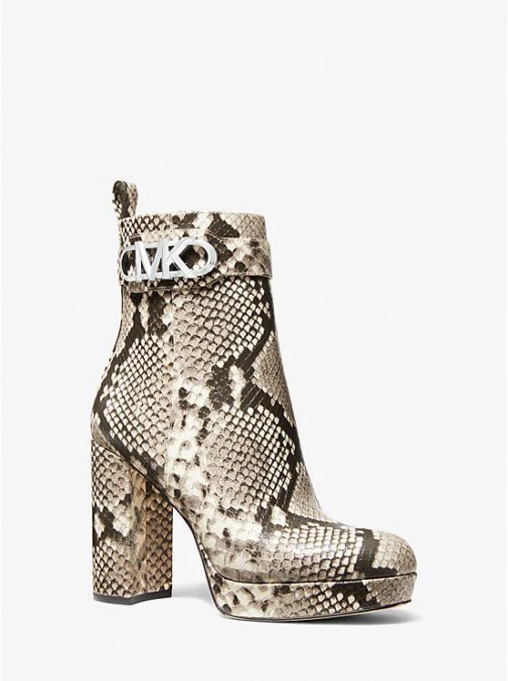 商品Michael Kors|Parker Snake Embossed Faux Leather Platform Boot,价格¥1808,第1张图片