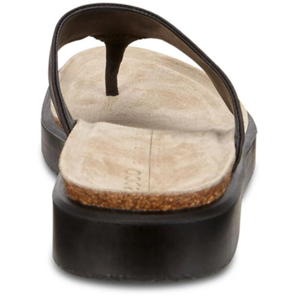 商品ECCO|ECCO Womens Corksphere Leather Slip On Thong Sandals,价格¥243,第3张图片详细描述