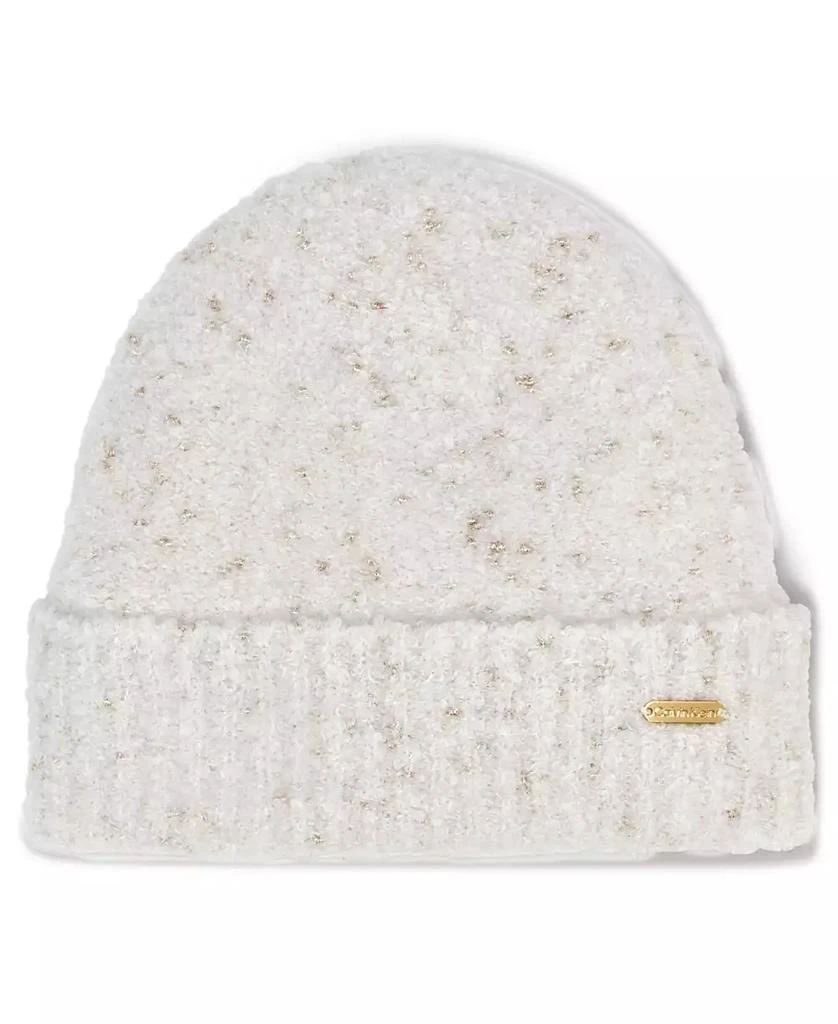 商品Calvin Klein|Women's Metallic Knit Beanie Hat,价格¥299,第1张图片