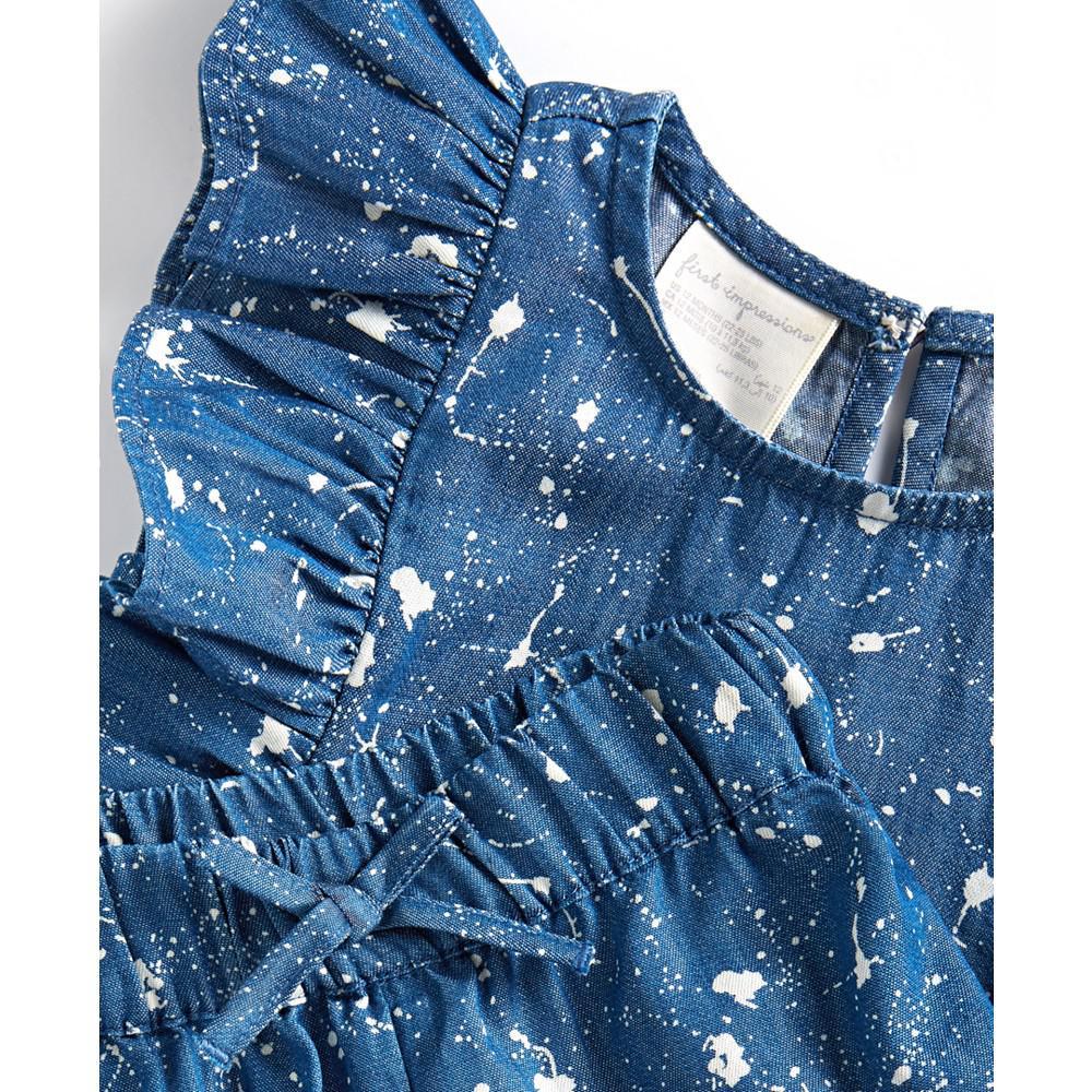 商品First Impressions|Baby Girls 2-Pc. Splatter-Print Top & Pants Set, Created for Macy's,价格¥114,第5张图片详细描述