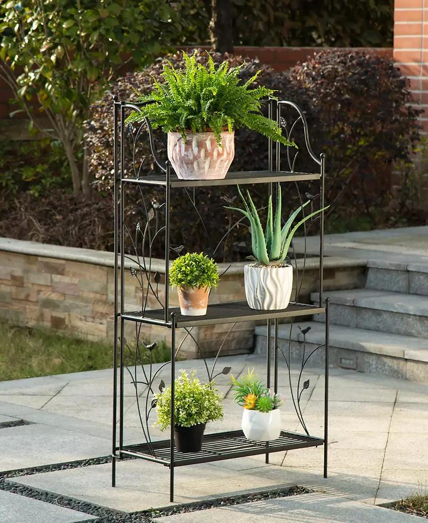 商品Glitzhome|Rectangular 3-Tiered Shelf Plant Stand,价格¥792,第3张图片详细描述