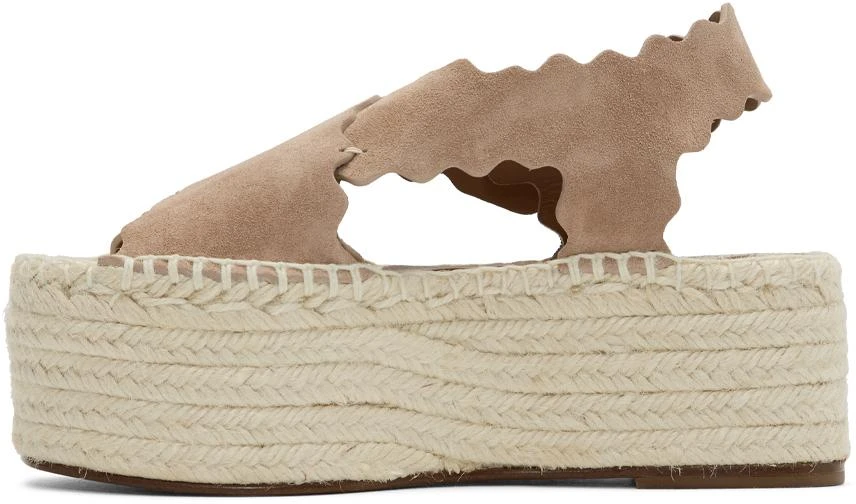 商品Chloé|Pink Suede Espadrilles Flat 凉鞋,价格¥1492,第3张图片详细描述