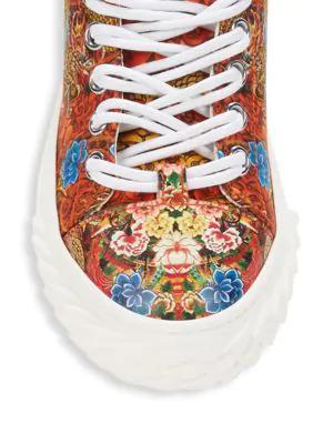 商品Giuseppe Zanotti|Mixed-Print Sneakers,价格¥2511,第7张图片详细描述